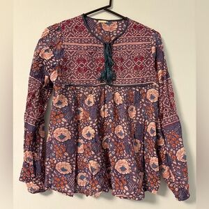 Matta Floral Patterned Women's Top Medium